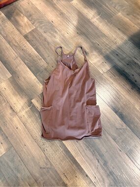 Free People Mini Dress in Dusty Brown